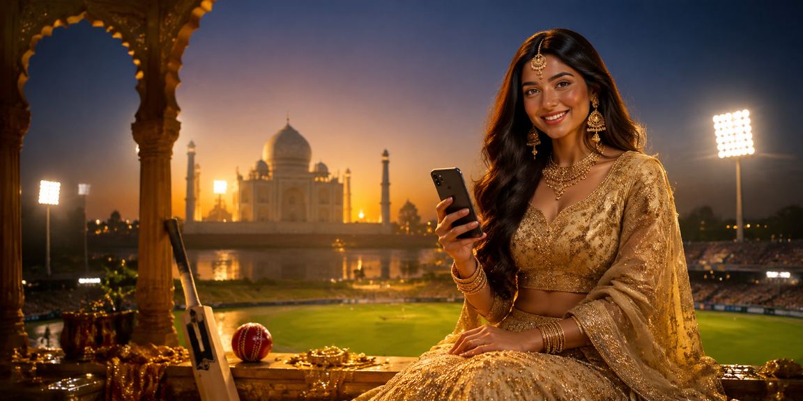 Mobile betting interface on smartphone in India