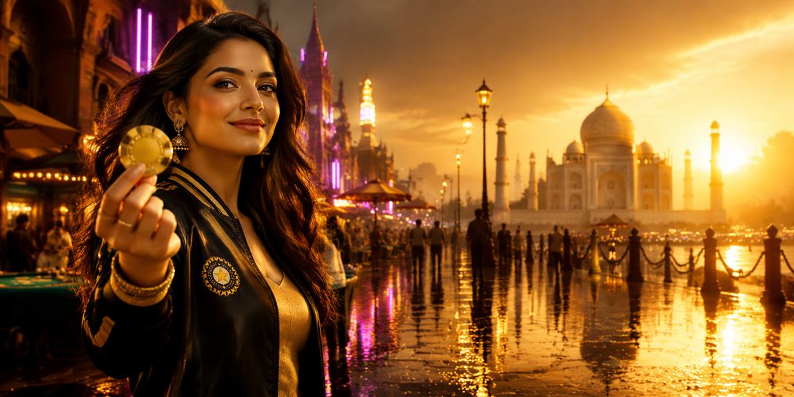 Live casino dealer interacting with players in India